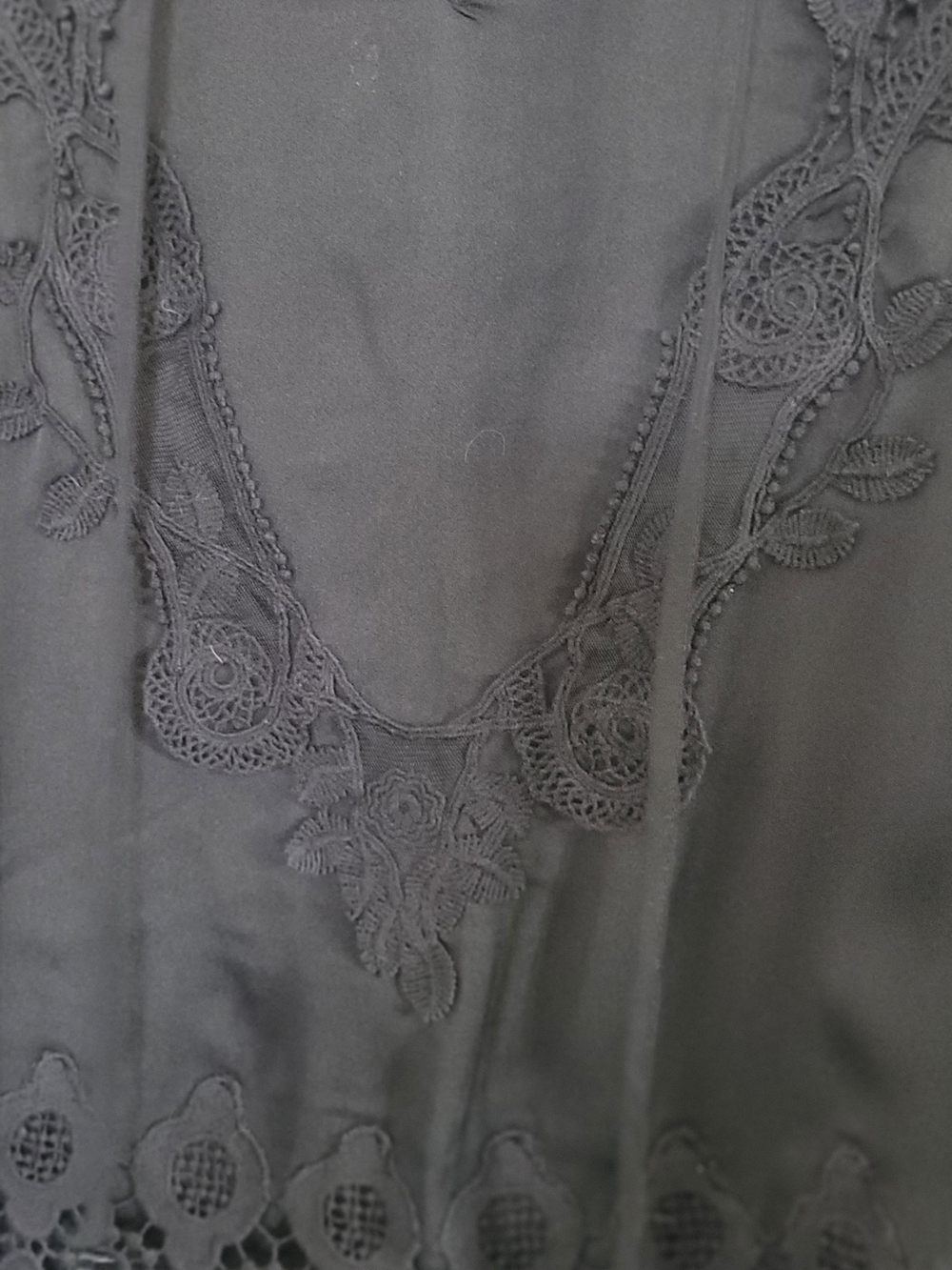 Chico's Black Embroidered BoHo Blouse - Picture 6 of 10